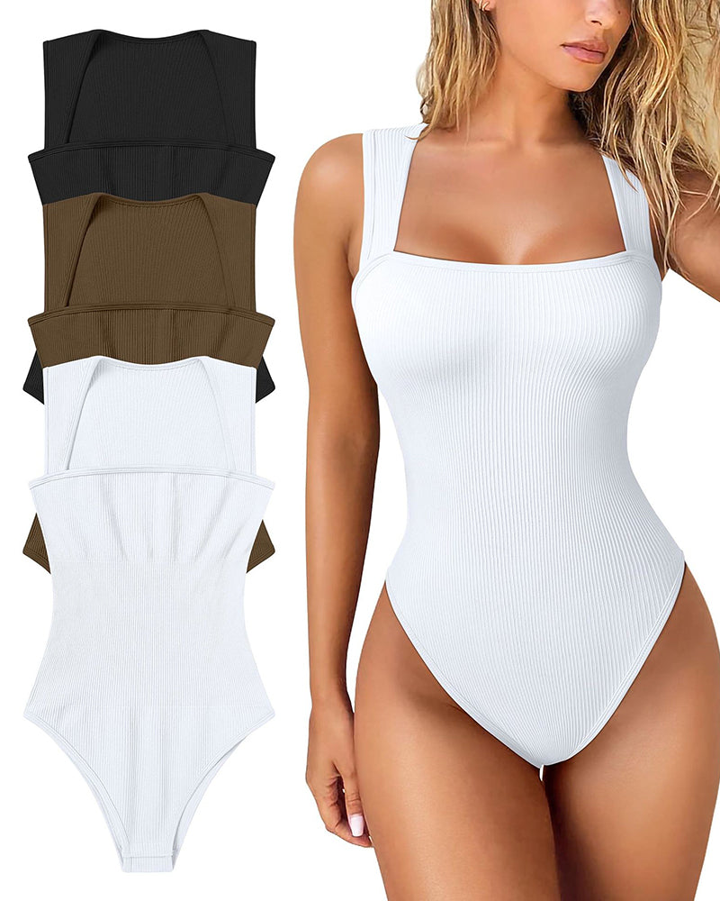 Ribbed Sleeveless Slim Fit Jumpsuit Top