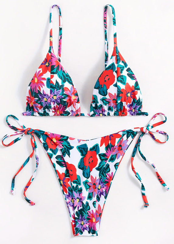 Tropical Blossom - One-Piece Swimsuit with Vibrant Floral Print