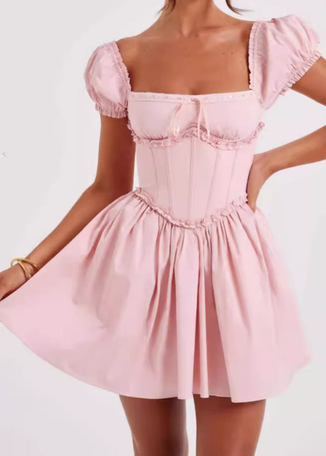 Amélie - Off-Shoulder Corset Mini Dress