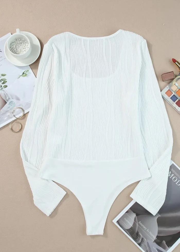 Ripple Effect Square-Neck Bodysuit