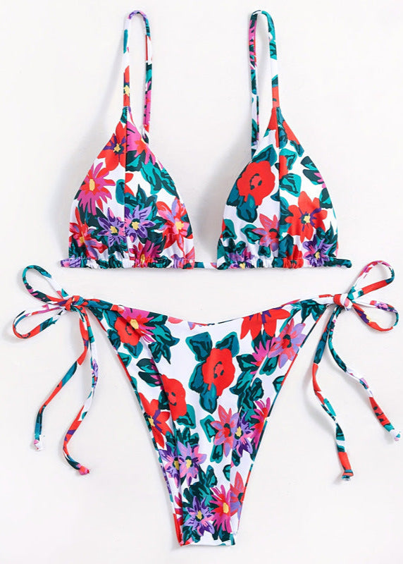 Tropical Blossom - One-Piece Swimsuit with Vibrant Floral Print