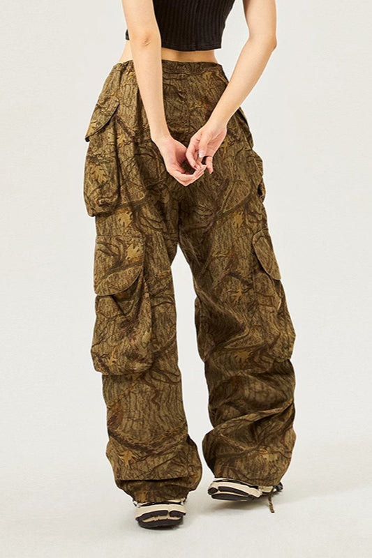 Vintage American Style Loose Fit Street Cargo Pant