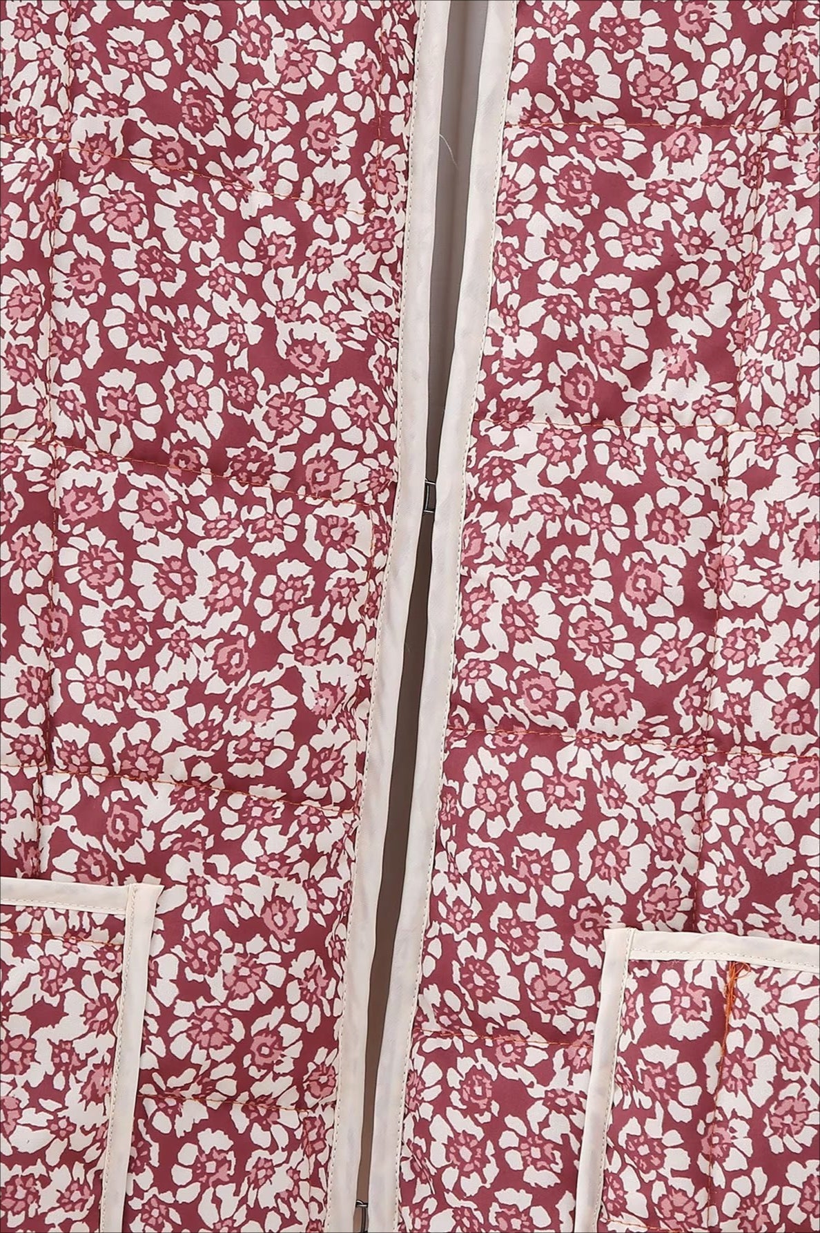 Loose Printed Quilted Padded Coat