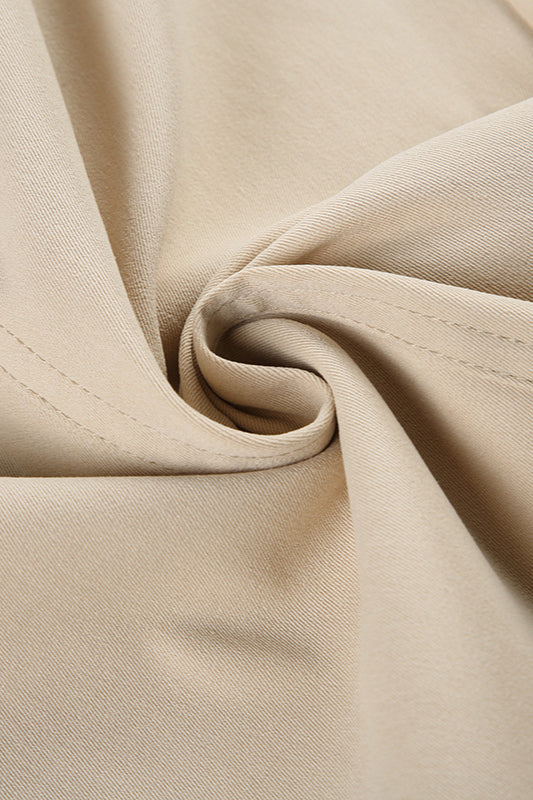 Lace-Panel Loose-Fit Cargo Pant