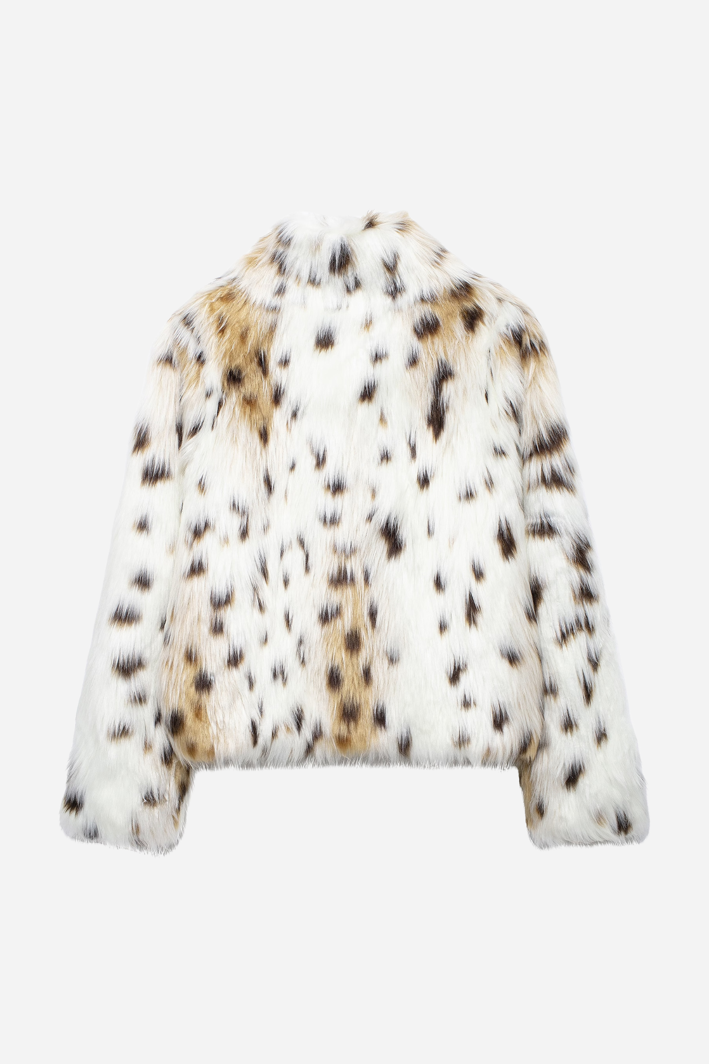 Hulda Leopard Printed Faux Fur Jacket