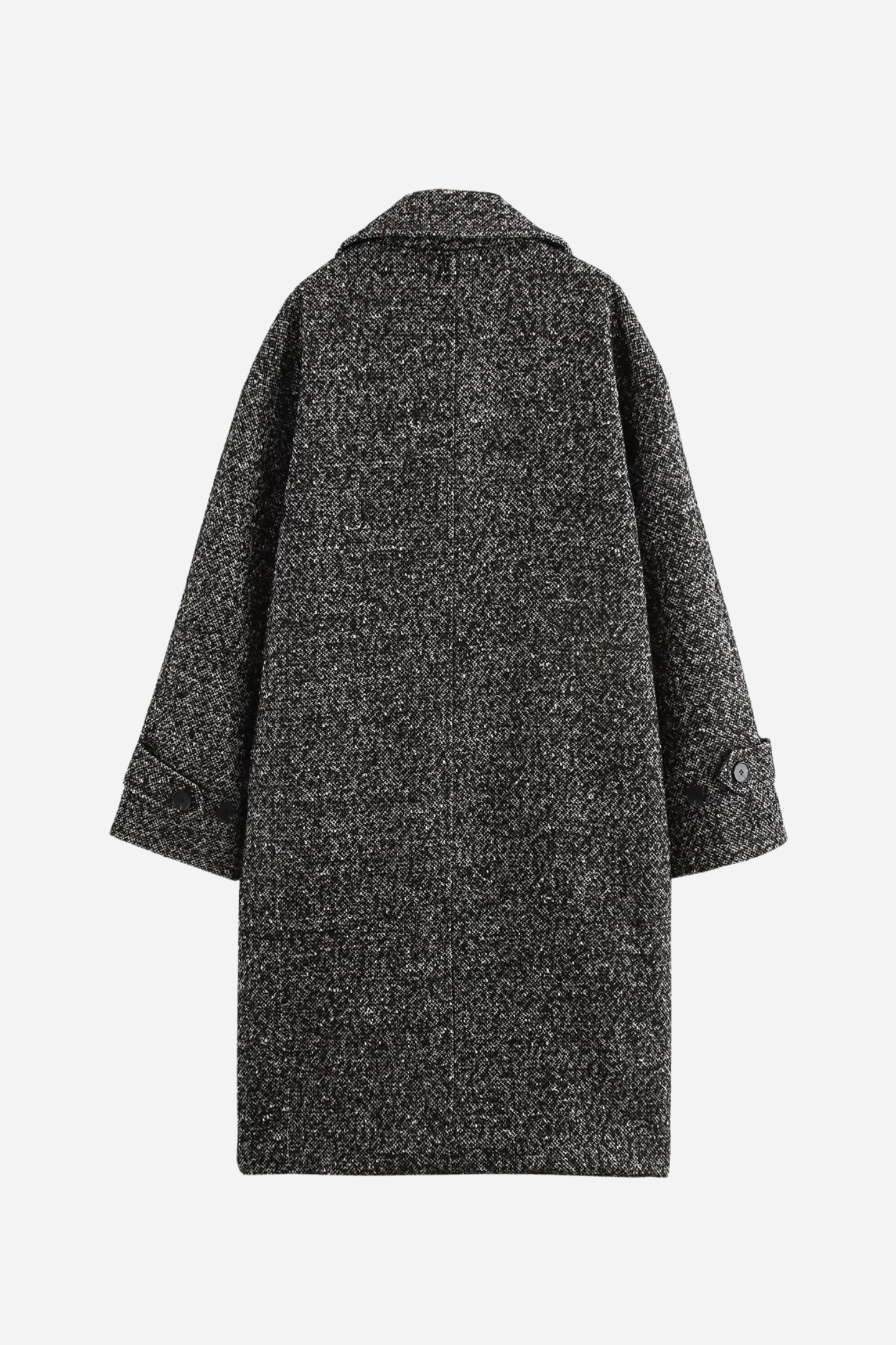 Hedy Textured Woven Cocoon Overcoat