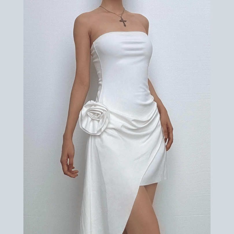 Belle Fleur Ruched Mini Dress main image 1