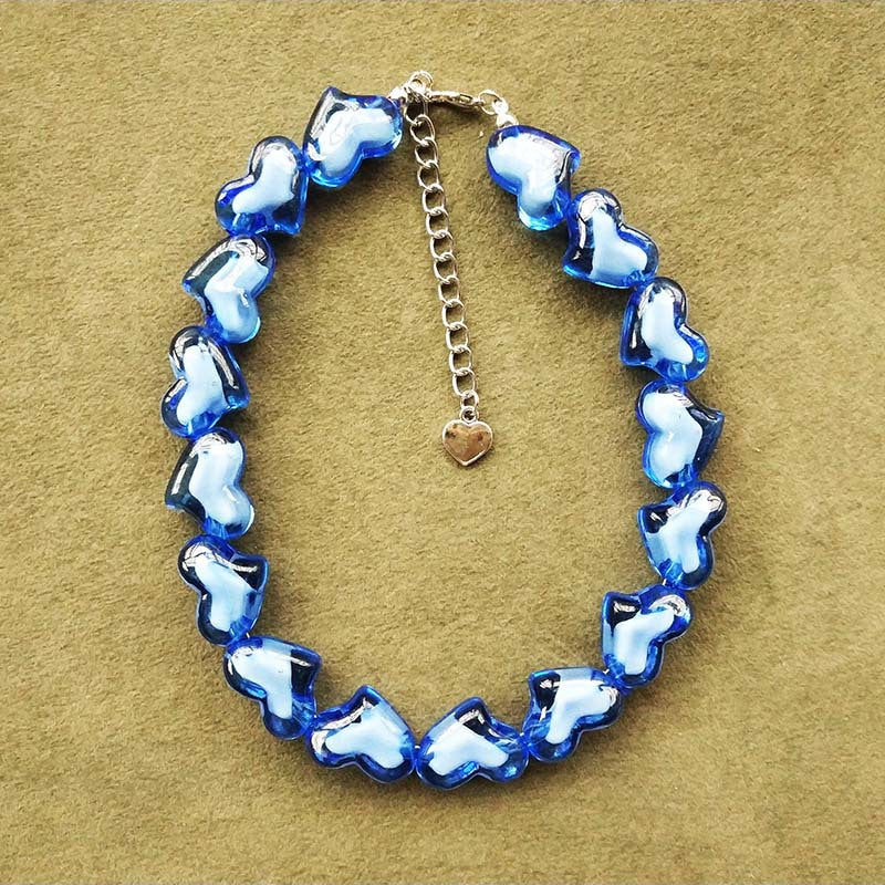 Beaded multicolor acrylic bracelet