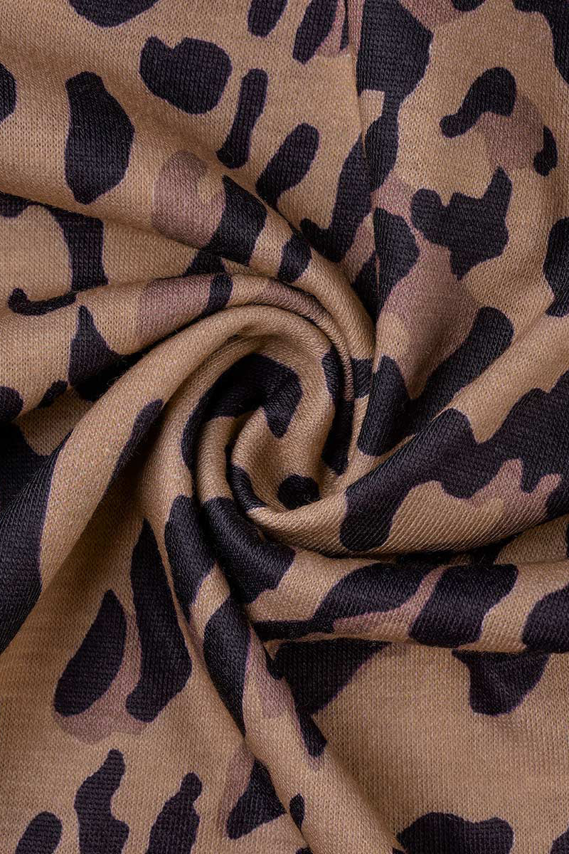 Casual Leopard Patchwork Loose Pencil Full Print Bottoms(4 Colors)