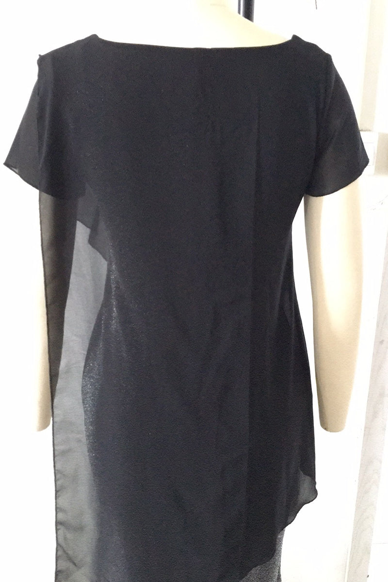 Sexy Color Block Sequins O Neck One Step Skirt Dresses