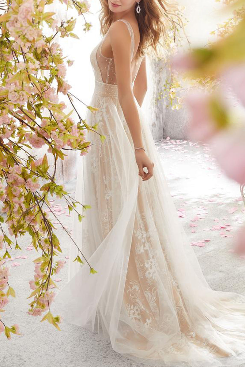 Sexy Formal Solid Lace V Neck Evening Dress Dresses(3 Colors)