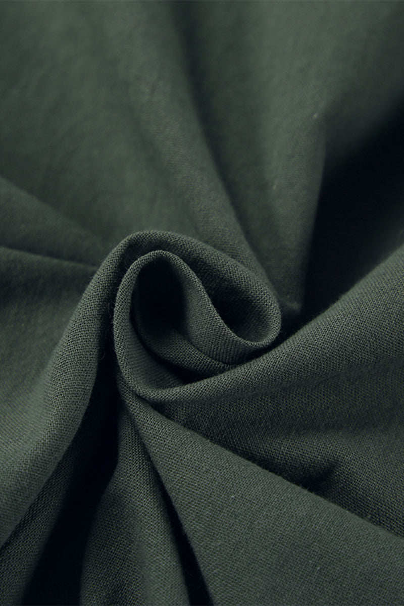 Casual Solid Draw String O Neck Sleeveless Three Pieces