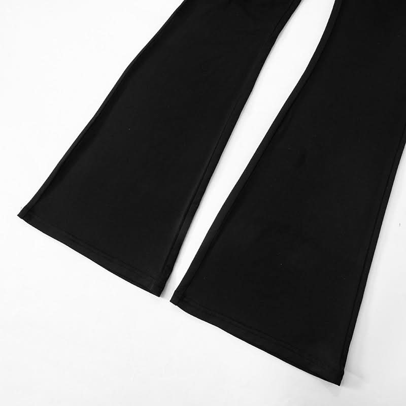 Halter hollow out solid jumpsuit