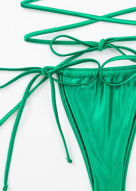 Emerald Wrap Triangle Bikini Set