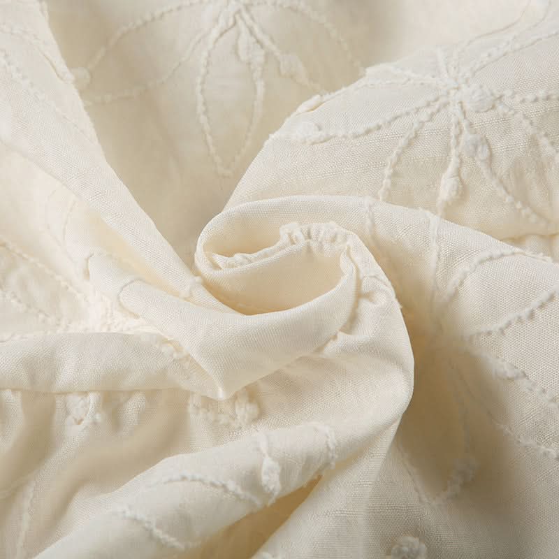 Textured high slit zip-up maxi skirt