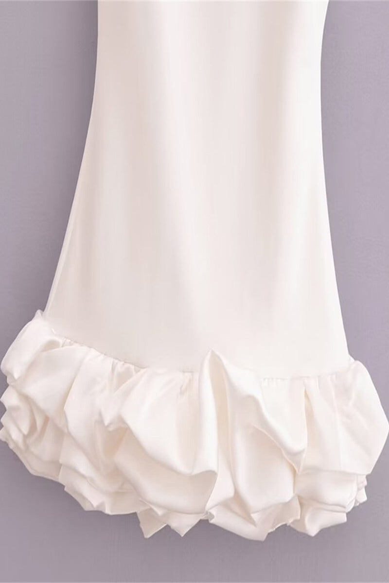 Sexy Ruched O Neck Sleeveless Dresses