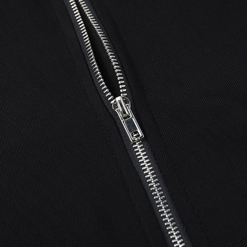 Corset zip-up solid tube top
