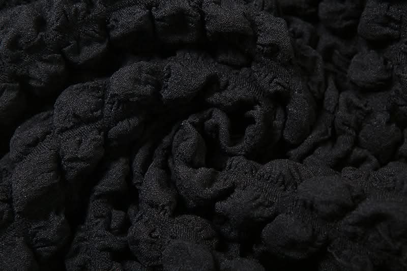 Halter waffle backless maxi skirt set