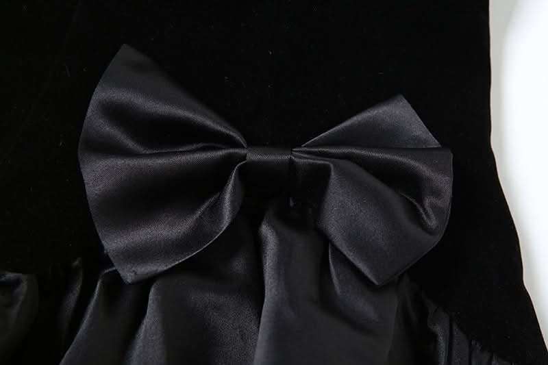 V neck bowknot cami mini dress