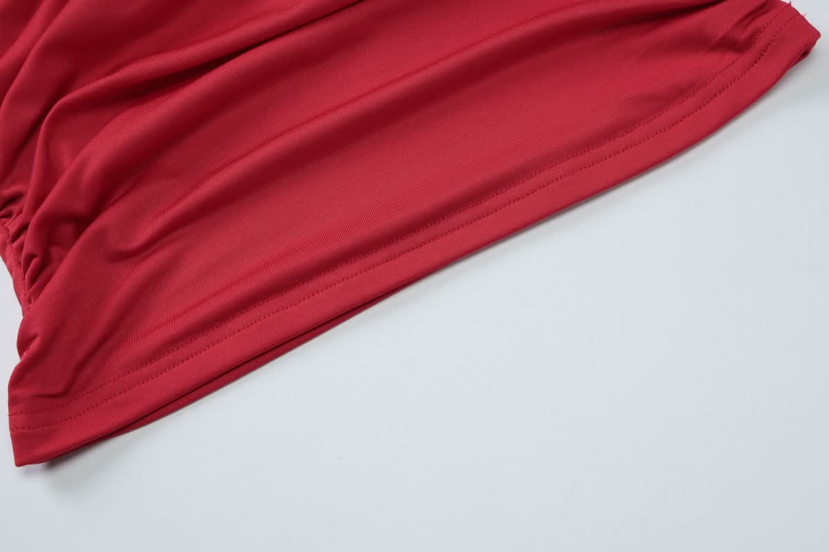 Halter hollow out ruched backless cut out top