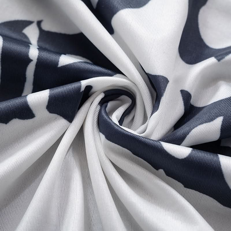 Sheer mesh letter pattern contrast mini skirt