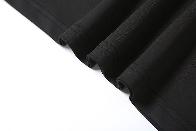 Crewneck button solid maxi skirt set