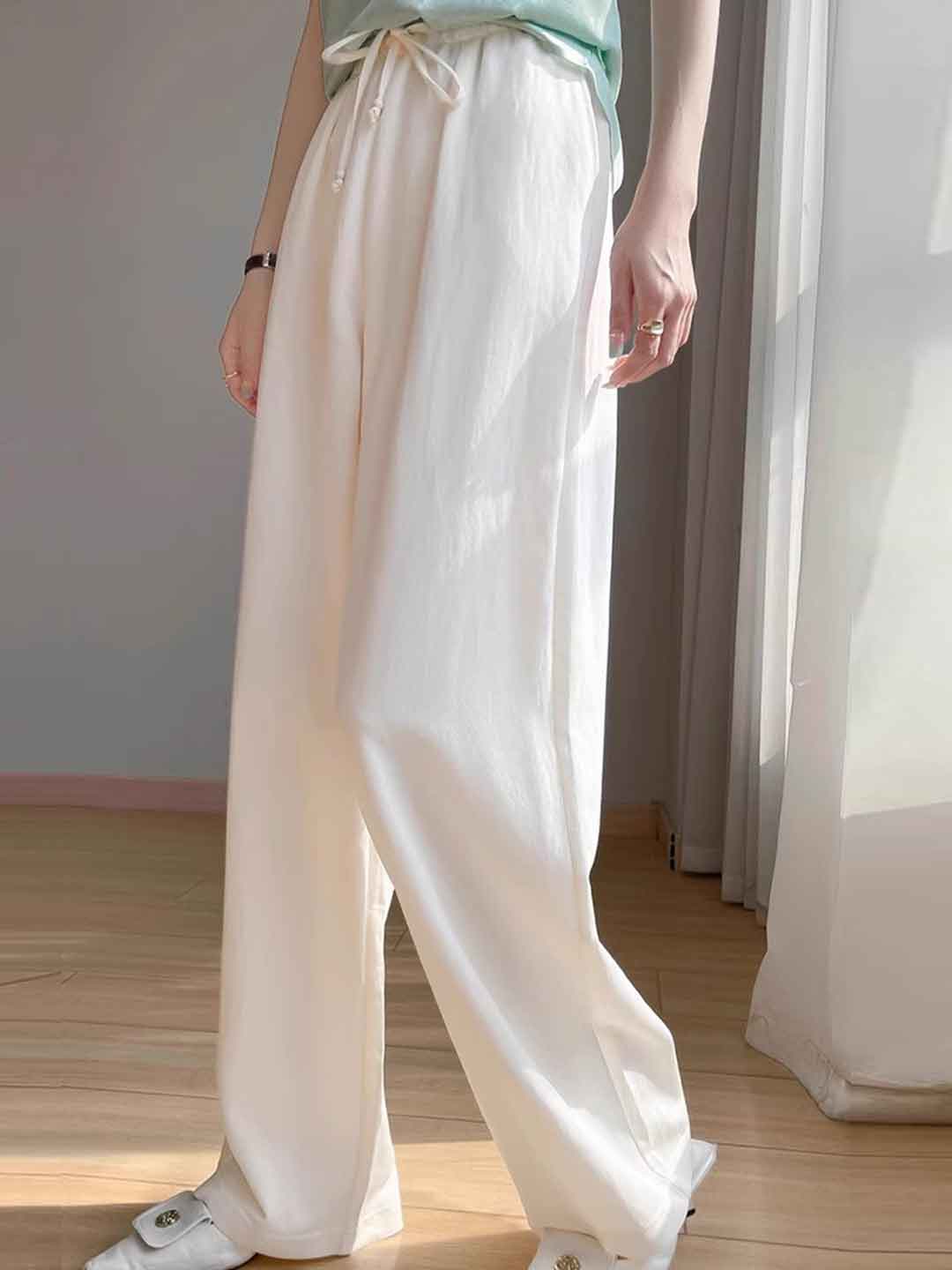 Camila Casual Draped Wide Pants