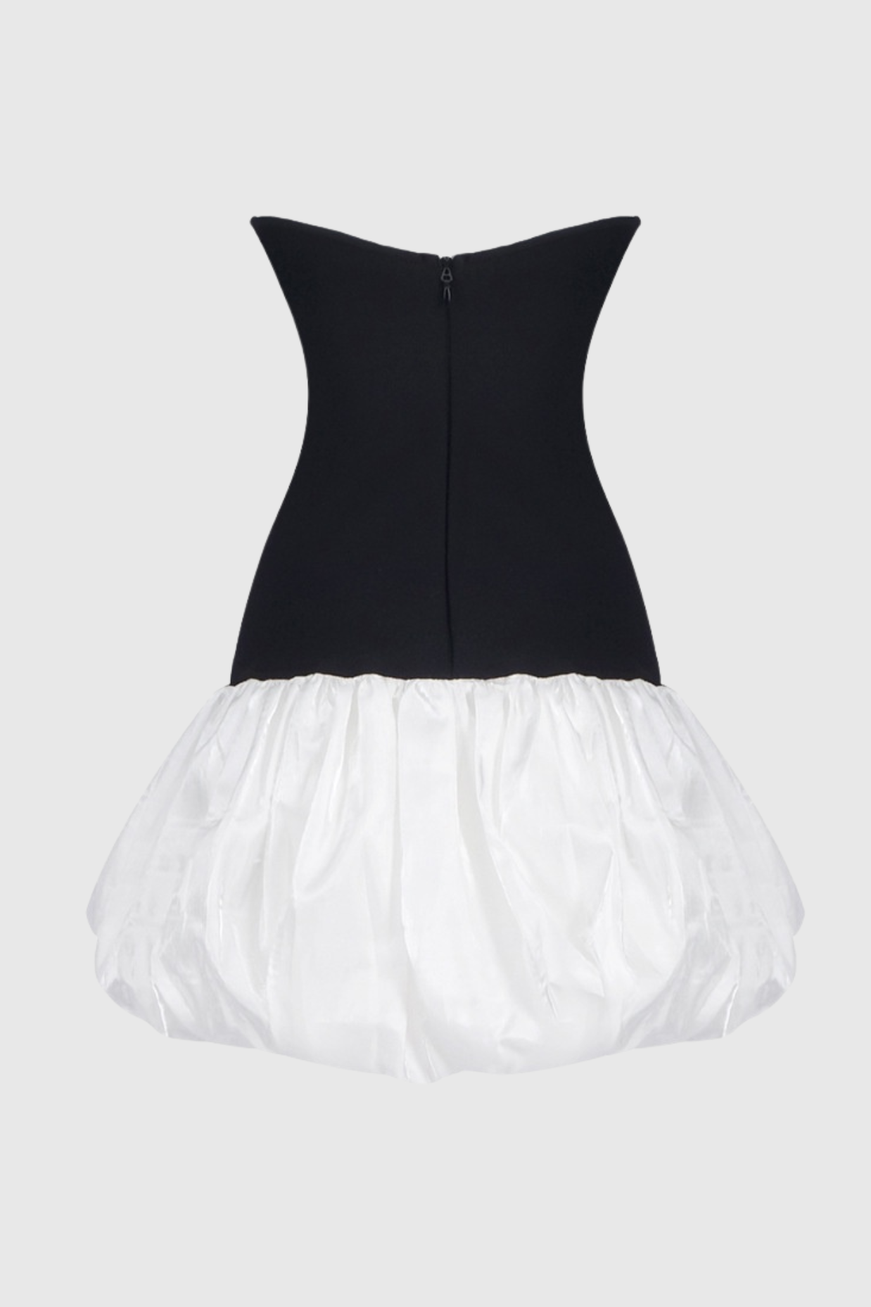 Kaidee Butterfly Strapless Puffy Mini Dress