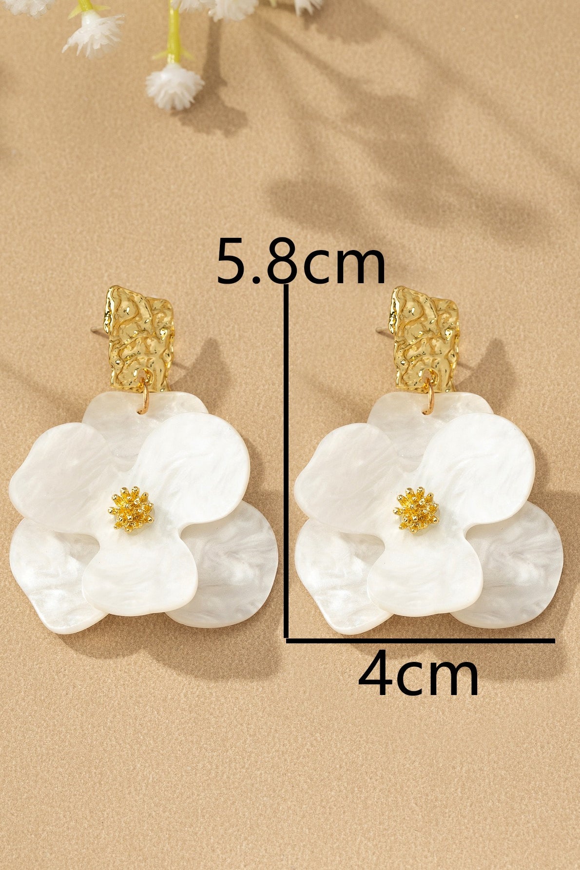 Vintage Floral Statement Drop Earrings