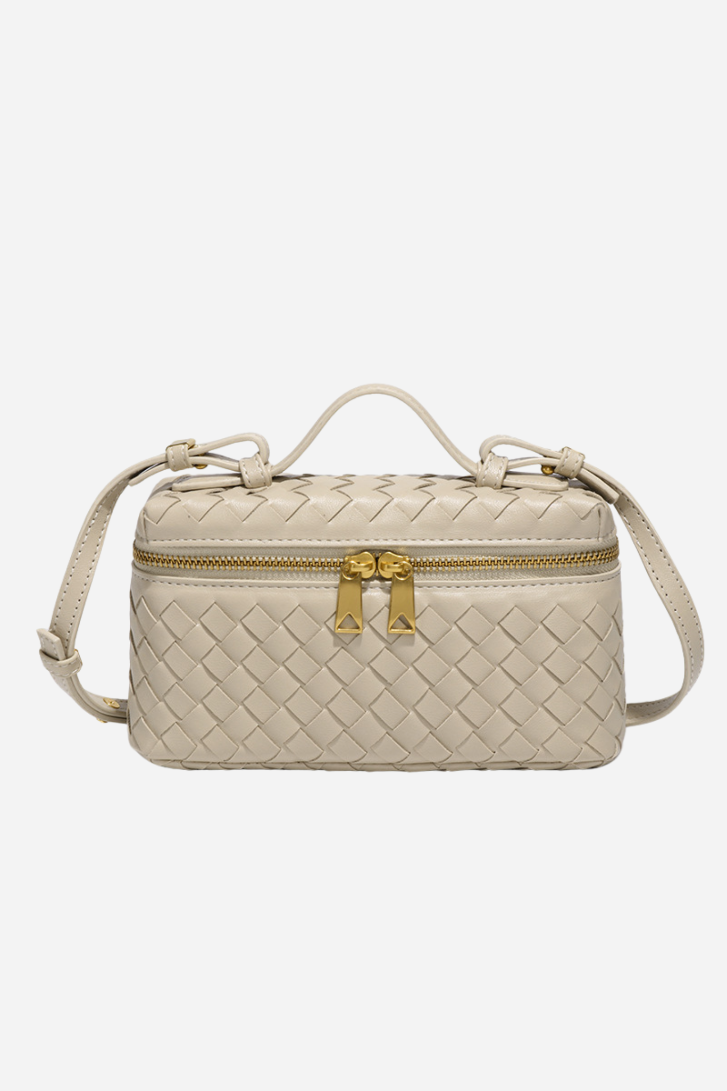 Weaved Leather Crossbody Bag