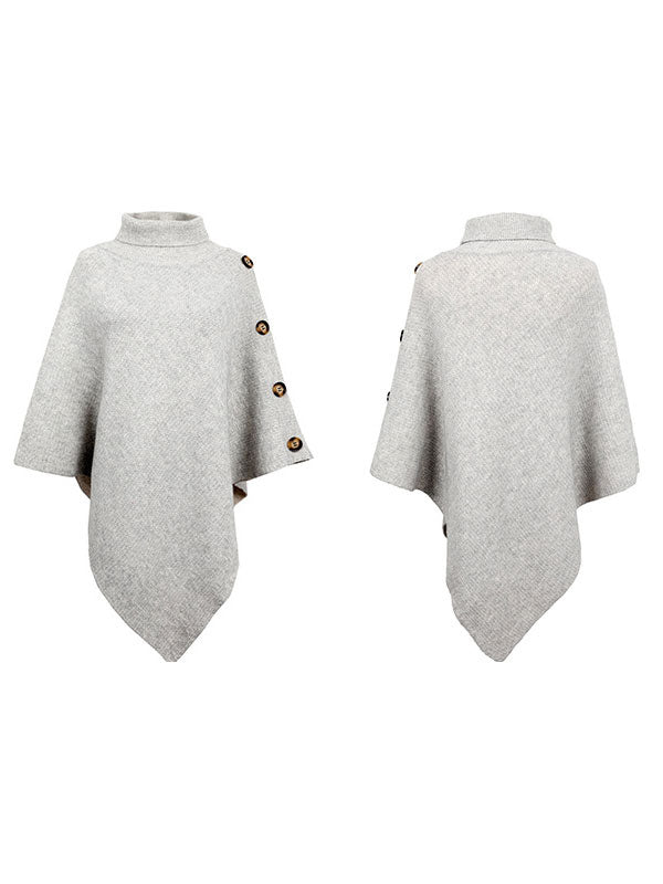 Poncho For Women High Collar Cape Spring Outerwear