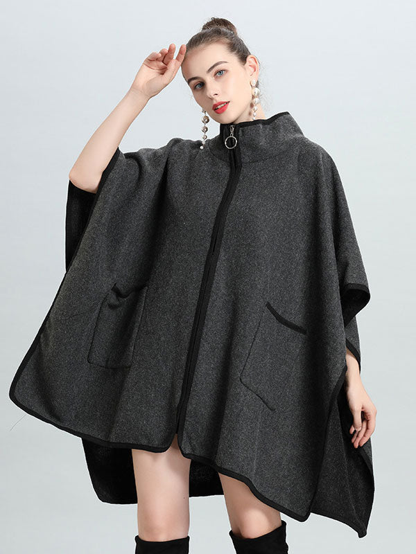 Women's Poncho Coat Oversized Cape Spring Outerwear 2026