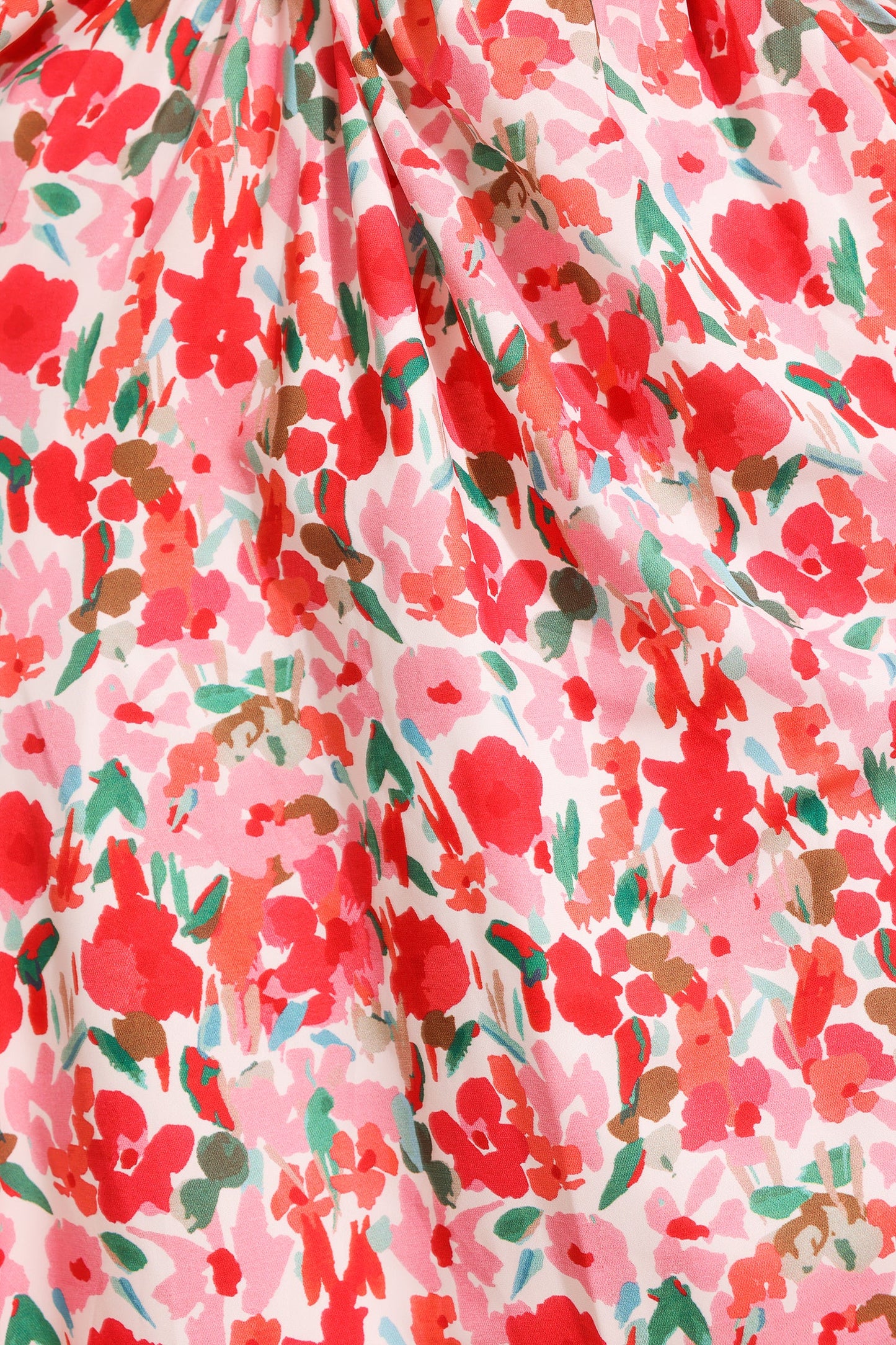 V-Neck Sleeveless Floral Frill Maxi Dress