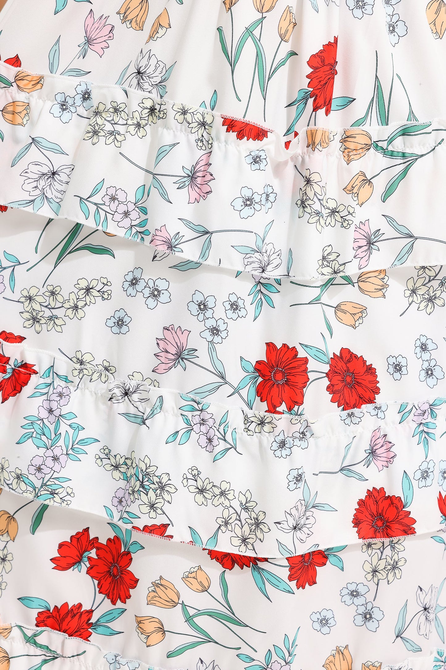 Floral Tiered Cami Maxi Dress