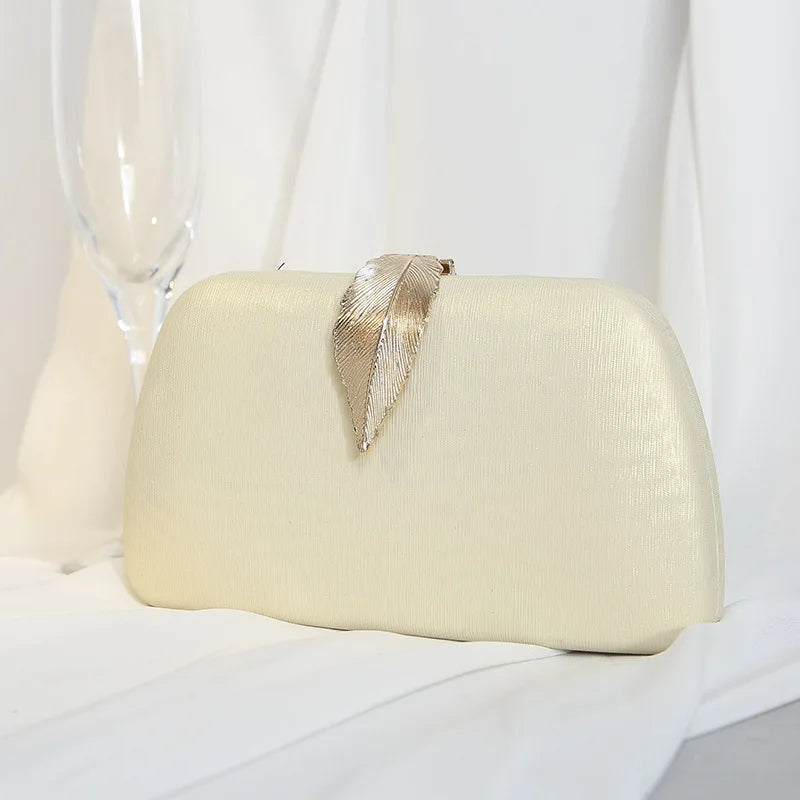 Evening Clutch Pearl Chain Handbag Wedding Cocktail Party Purse