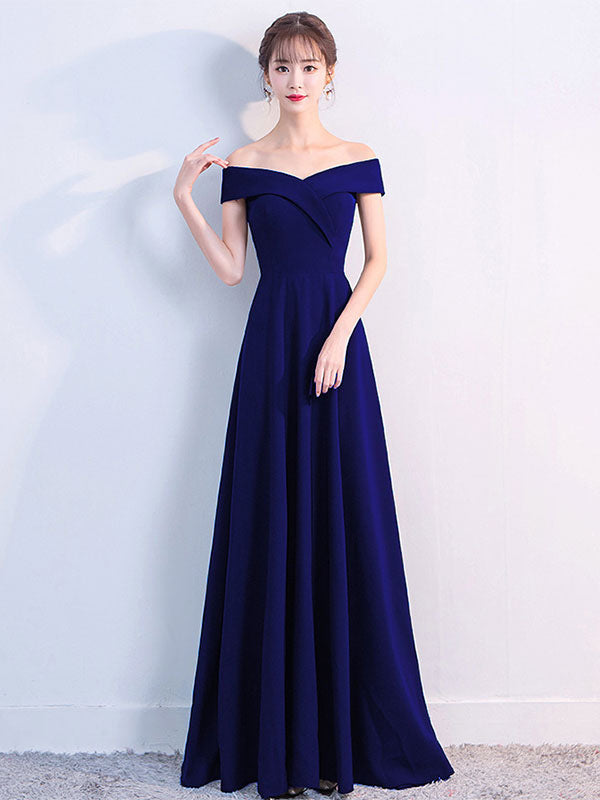 Off Shoulder Dresses Elegant Birthday Party Prom Cocktail Maxi Dress