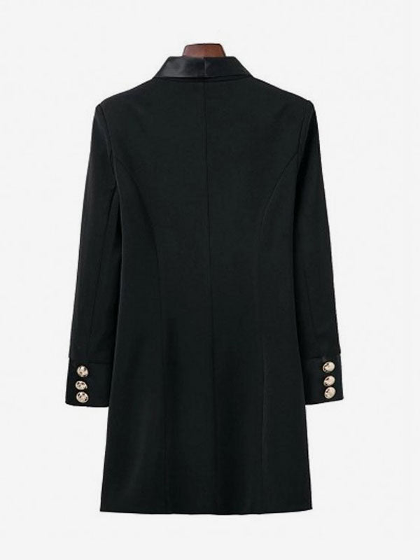 Blazer Jacket Double Breasted V-Neck Blazer Dress For Women