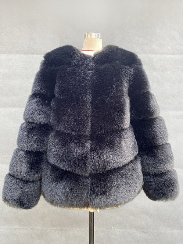 Faux Fur Short Coat Winter Eco-friendly Fur Jacket For Women 2026