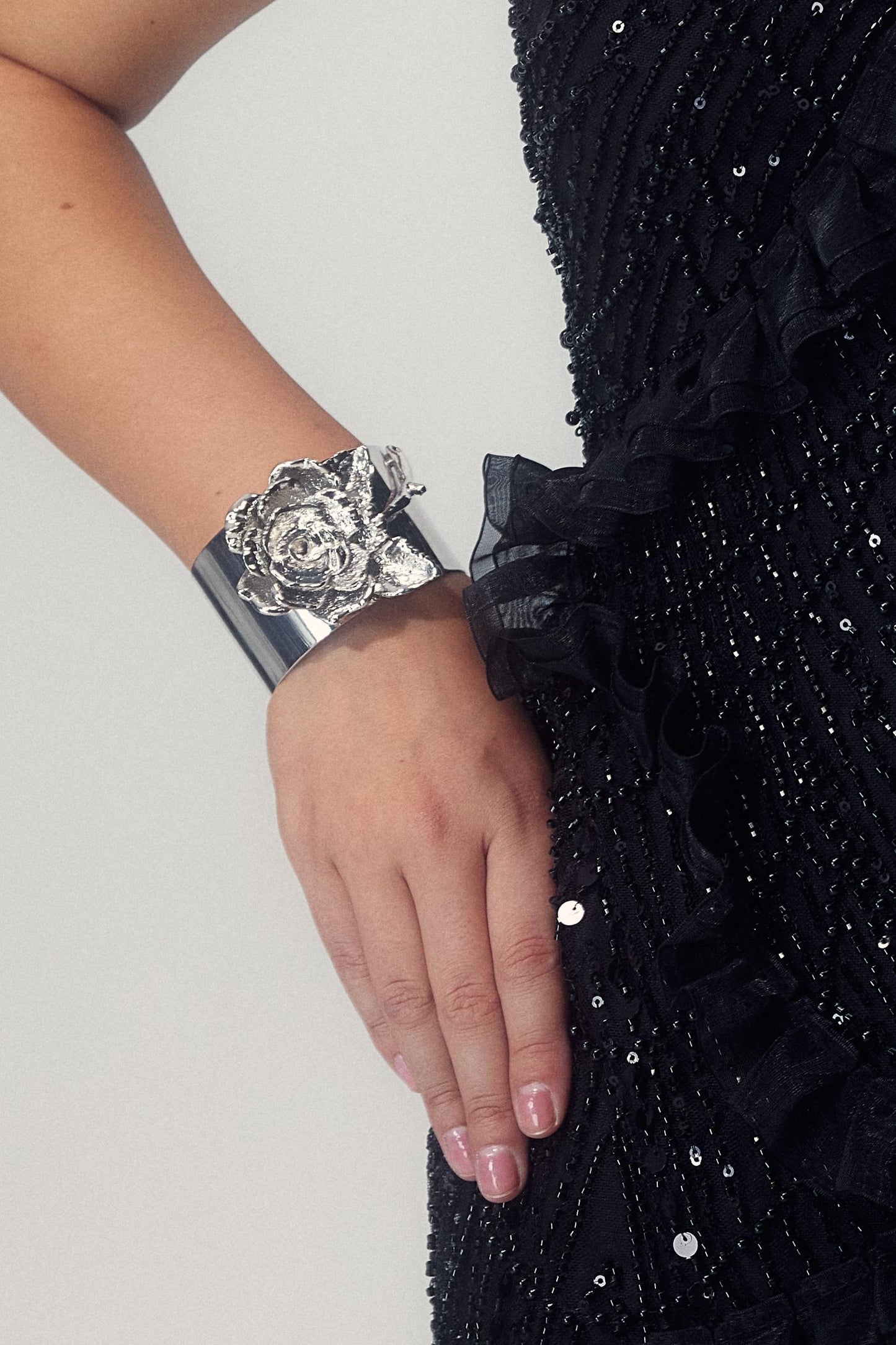 3D Flower Cuff Bracelet