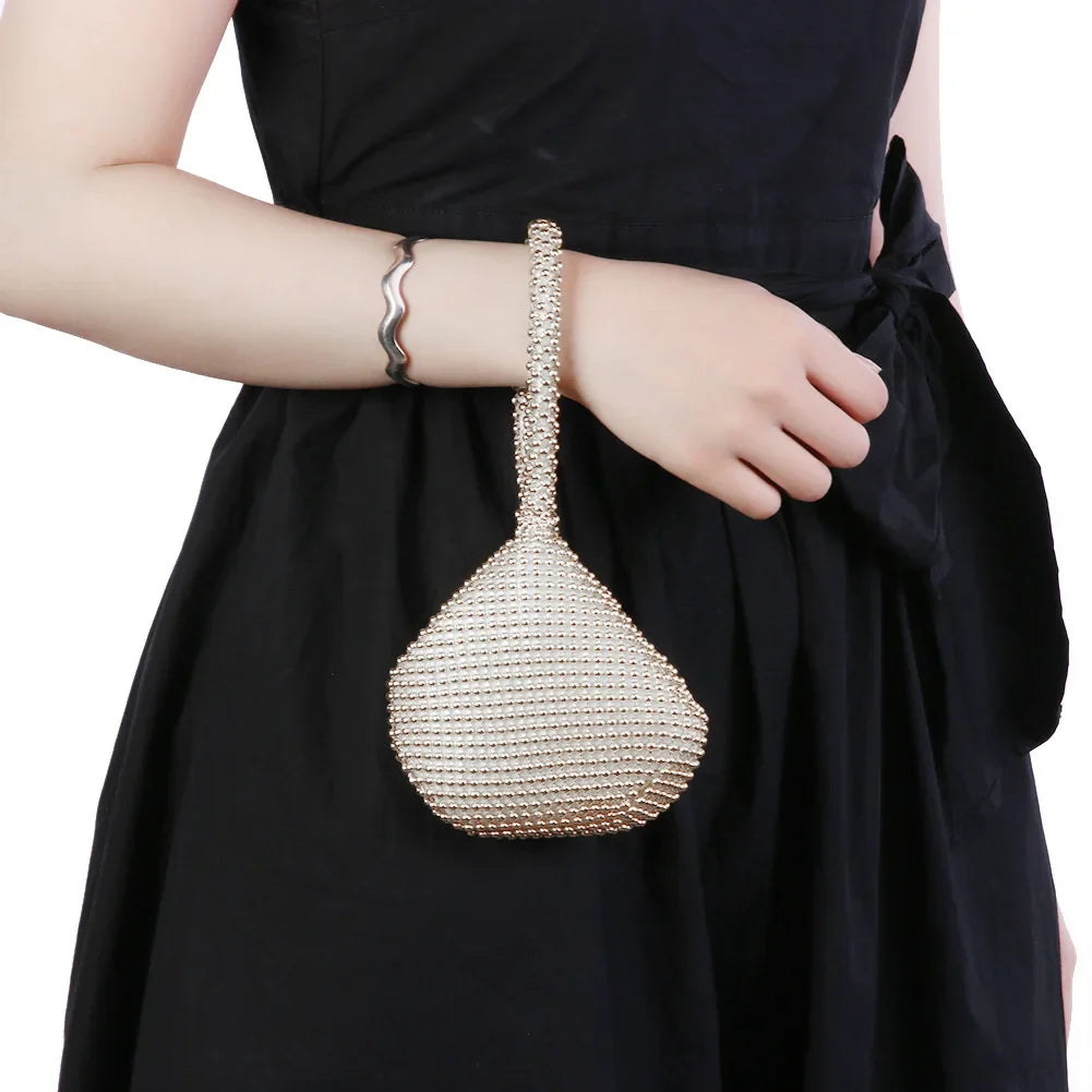 Metal Glitter Dinner Pouch Evening Banquet Clutch Bag
