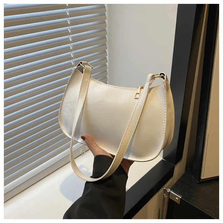 Patent Leather Versatile Fashion Shoulder Bag