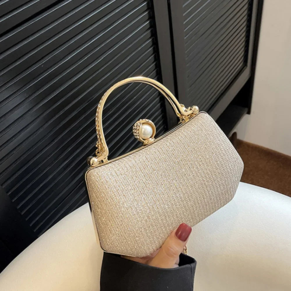 Glitter Evening Banquet Wrist Bag Rhinestone Clutch Bag