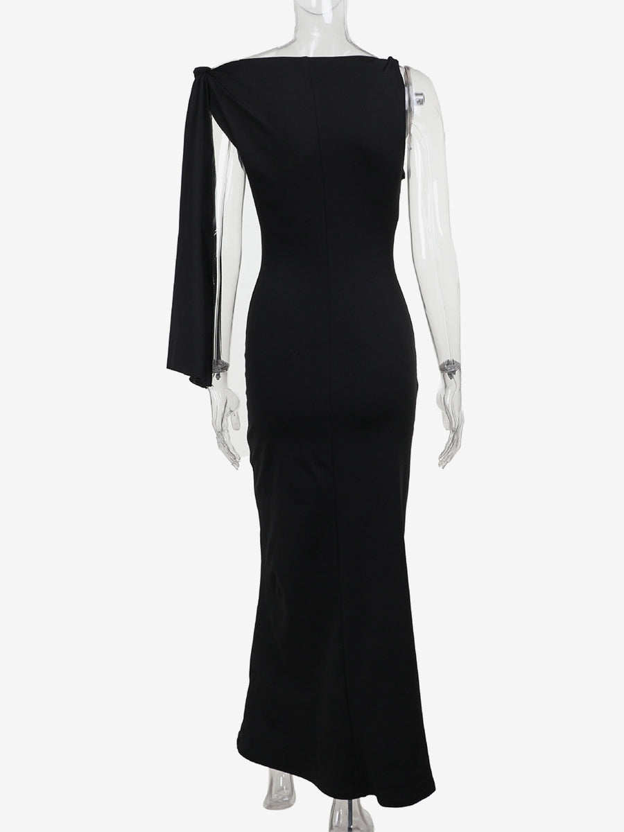 Off Shoulder Maxi Dress For Women - Minimalist Elegant Bodycon Long Dress- Summer Formal Evening Gala 2026