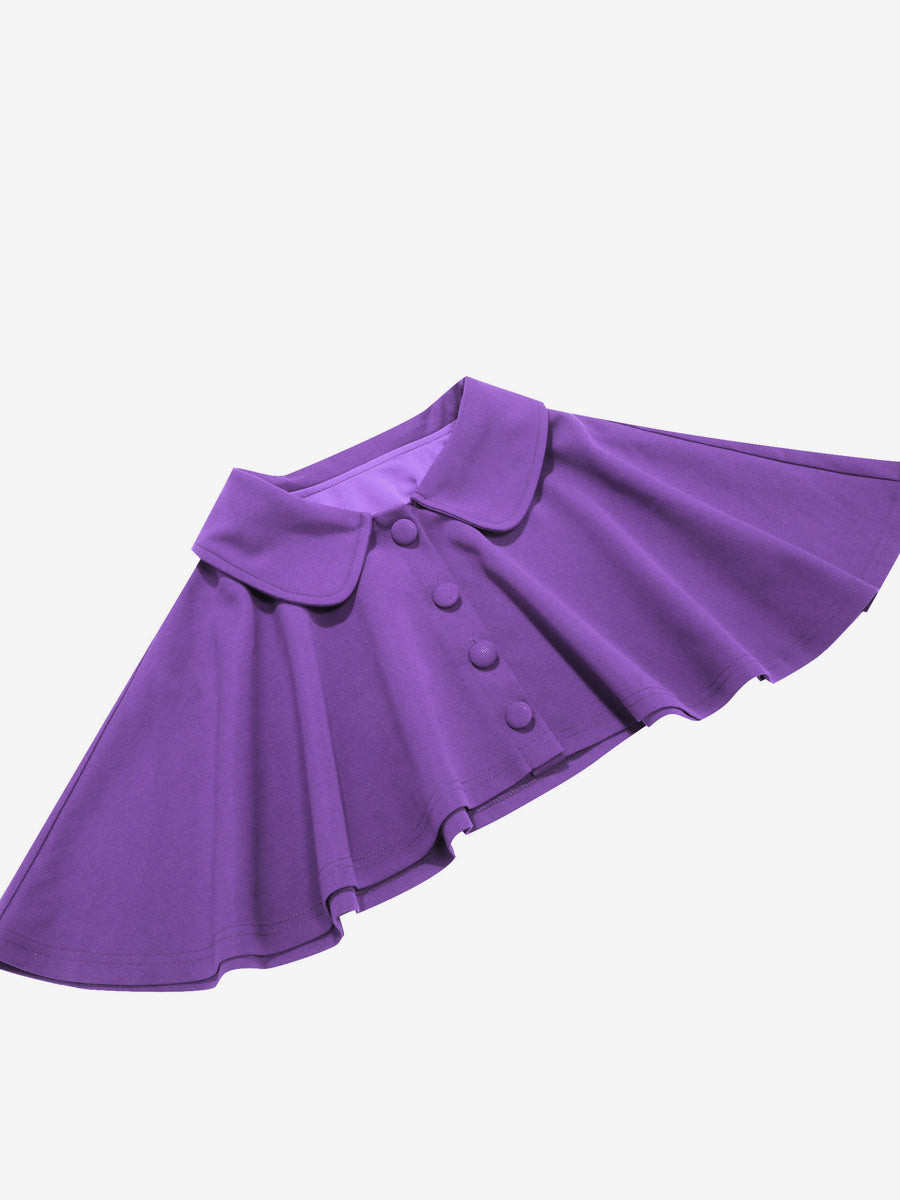 Vintage 1950s Midi Dress With Capelet For Women A-Line Swing Skater Dress - Summer Retro Party 2026