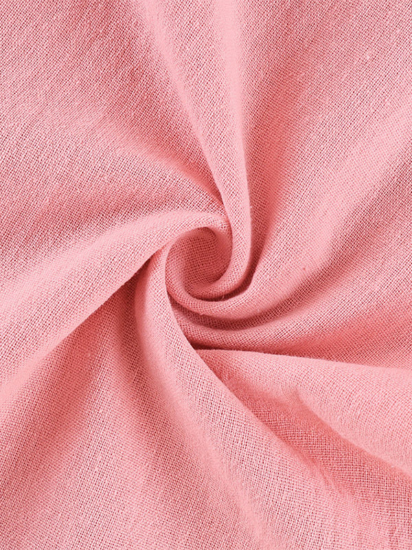 Two Piece Sets Pant Set Pink Chic Sash Cotton Turndown Collar Long Sleeves Top Pant Suits