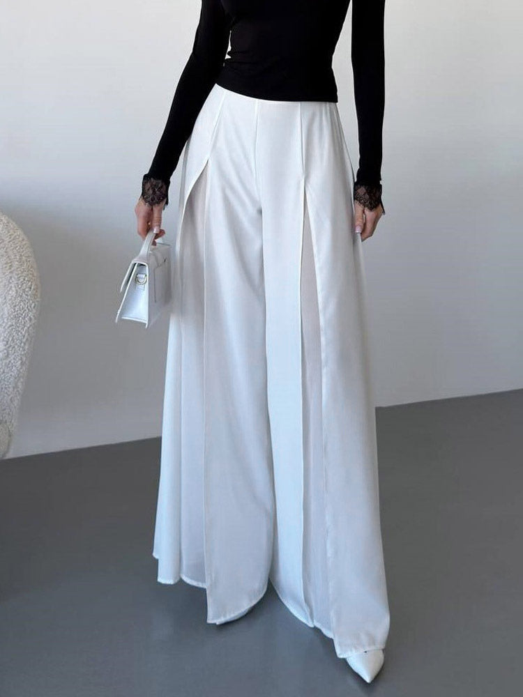Pants Black Raised Waist Trousers