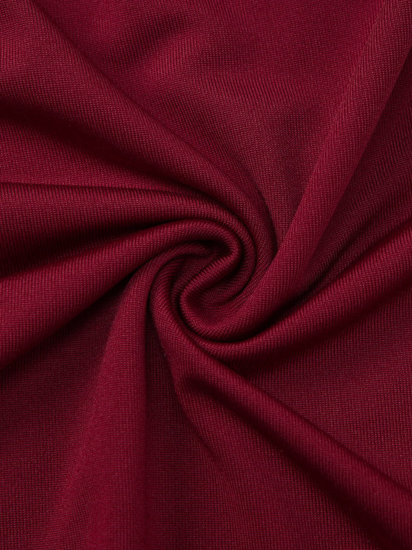 Night Out Dresses Burgundy Rhinestone Criss Cross Back Ruched Bodycon Mini Club Dress