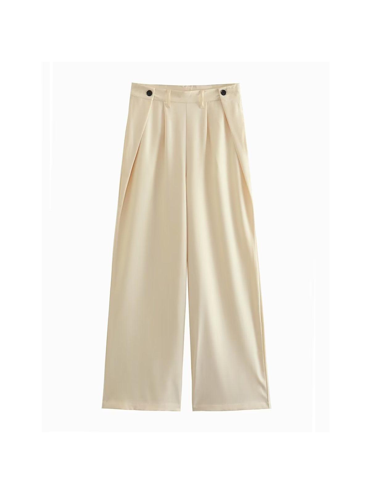 Bodysuit Style Blazer & Wide Leg Pants Coord Set