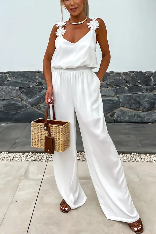 Sleeveless Pocket Bodysuit with Straps