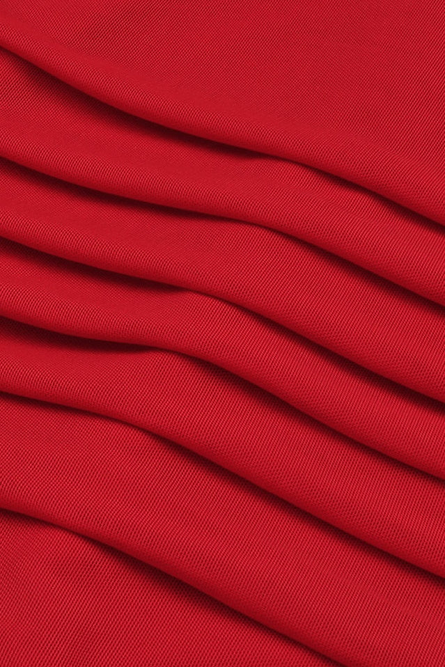 Bonnie Asymmetrical Rose Ruched Mini Dress